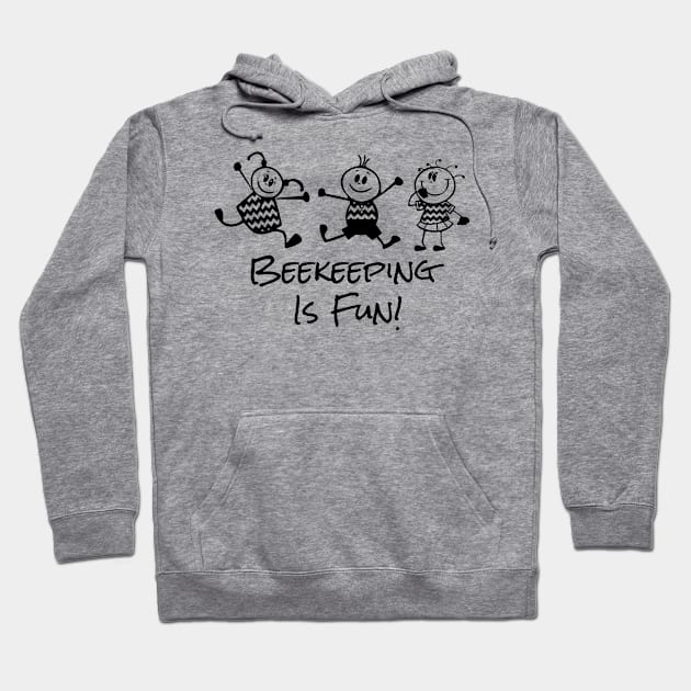 Beekeeping is Fun Cartoon Life Hoodie by DesignIndex